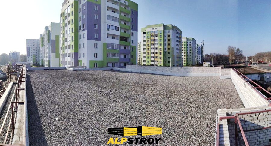 Устройство балластной кровли