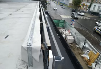 Устройство кровли ТЦ Кулиничи