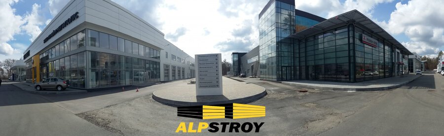 Влаштування покрівлі автосалонів НІКО Україна